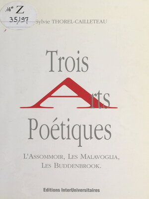 cover image of Trois arts poétiques